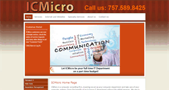 Desktop Screenshot of icmicro.com